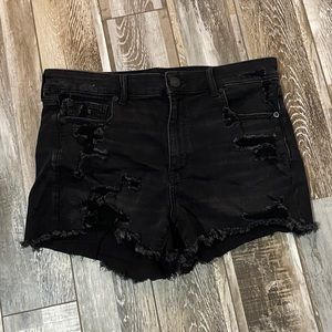 BLACK AMERICAN EAGLE SHORTS